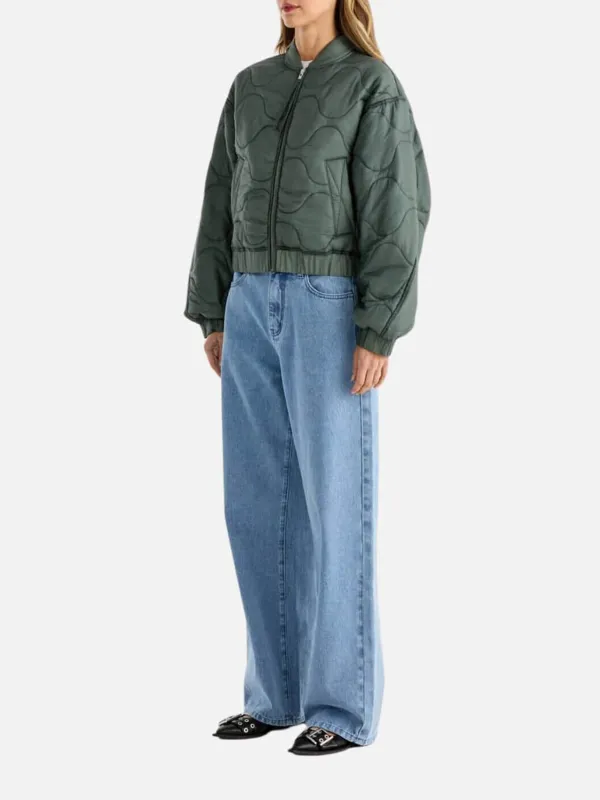 Quilted Zip Up Jacket