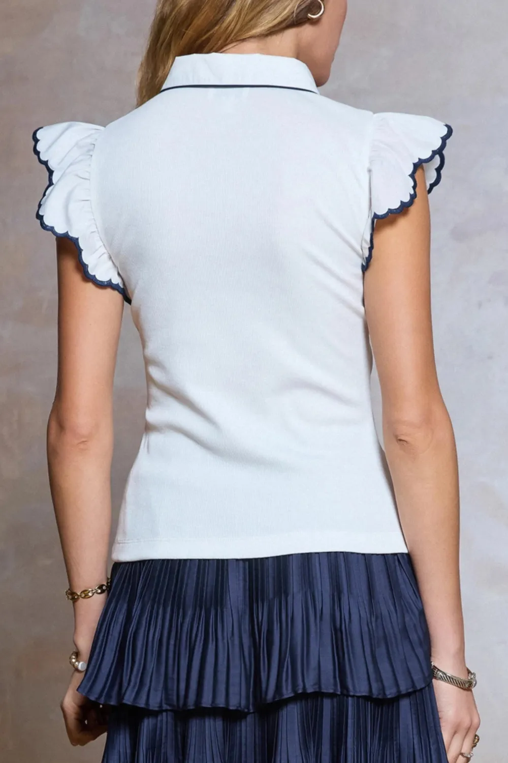 Collar Ruffle Ruffled Shirt