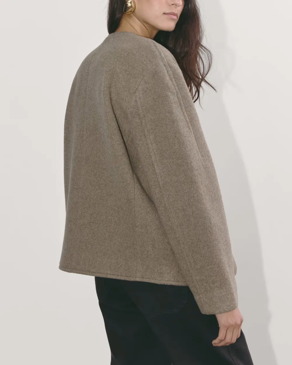 The Cocoon Coat In Wool