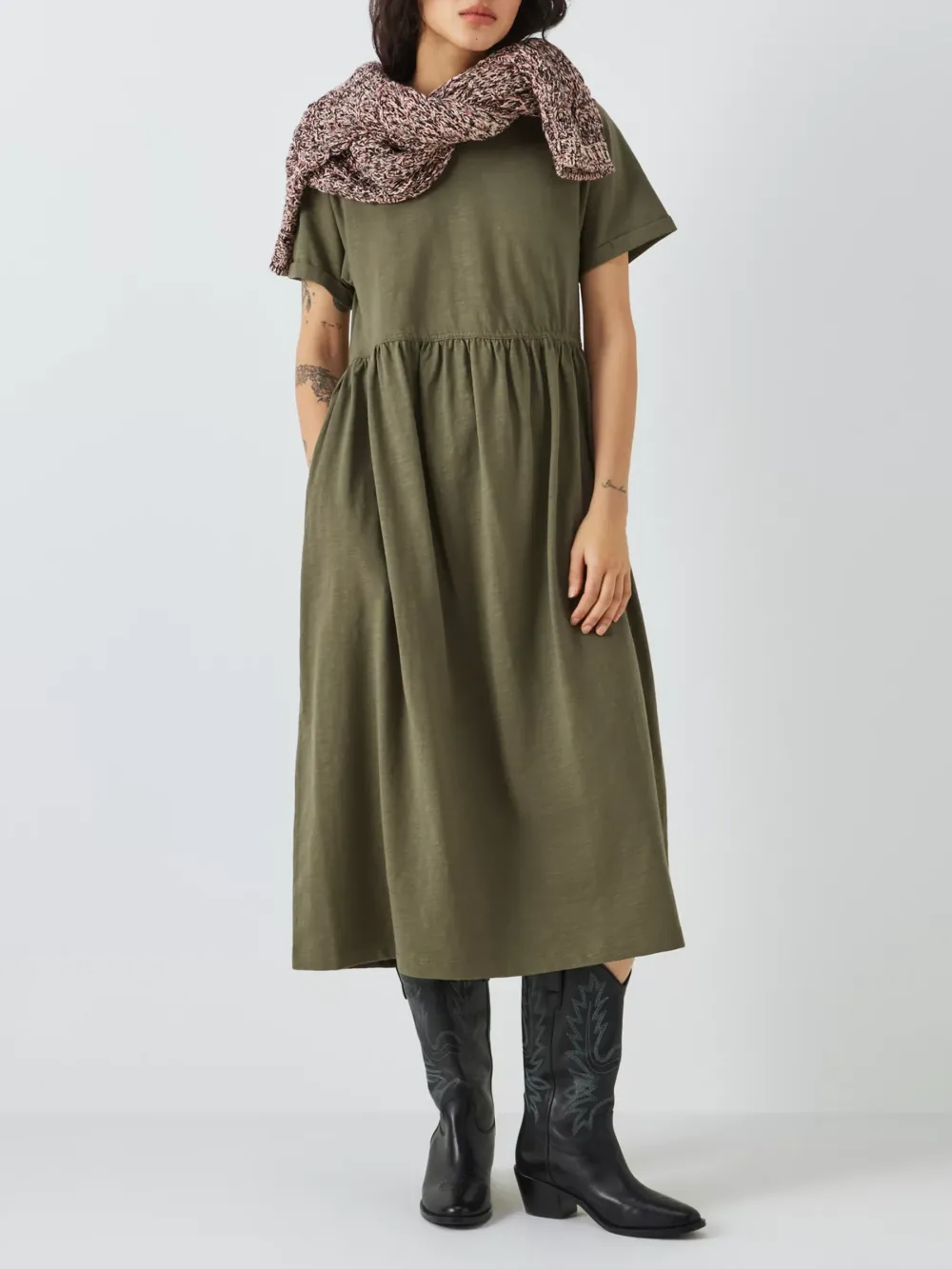 Anna Jersey Smock Dress