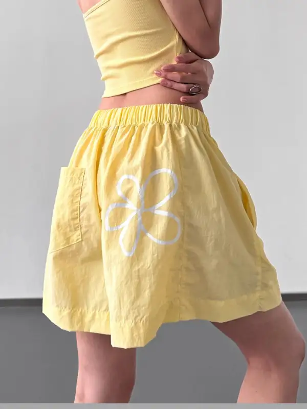 Everyday Elastic Waist Shorts