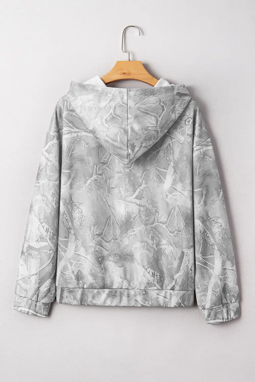 Easygoing Relaxed Camo Print Hoodie