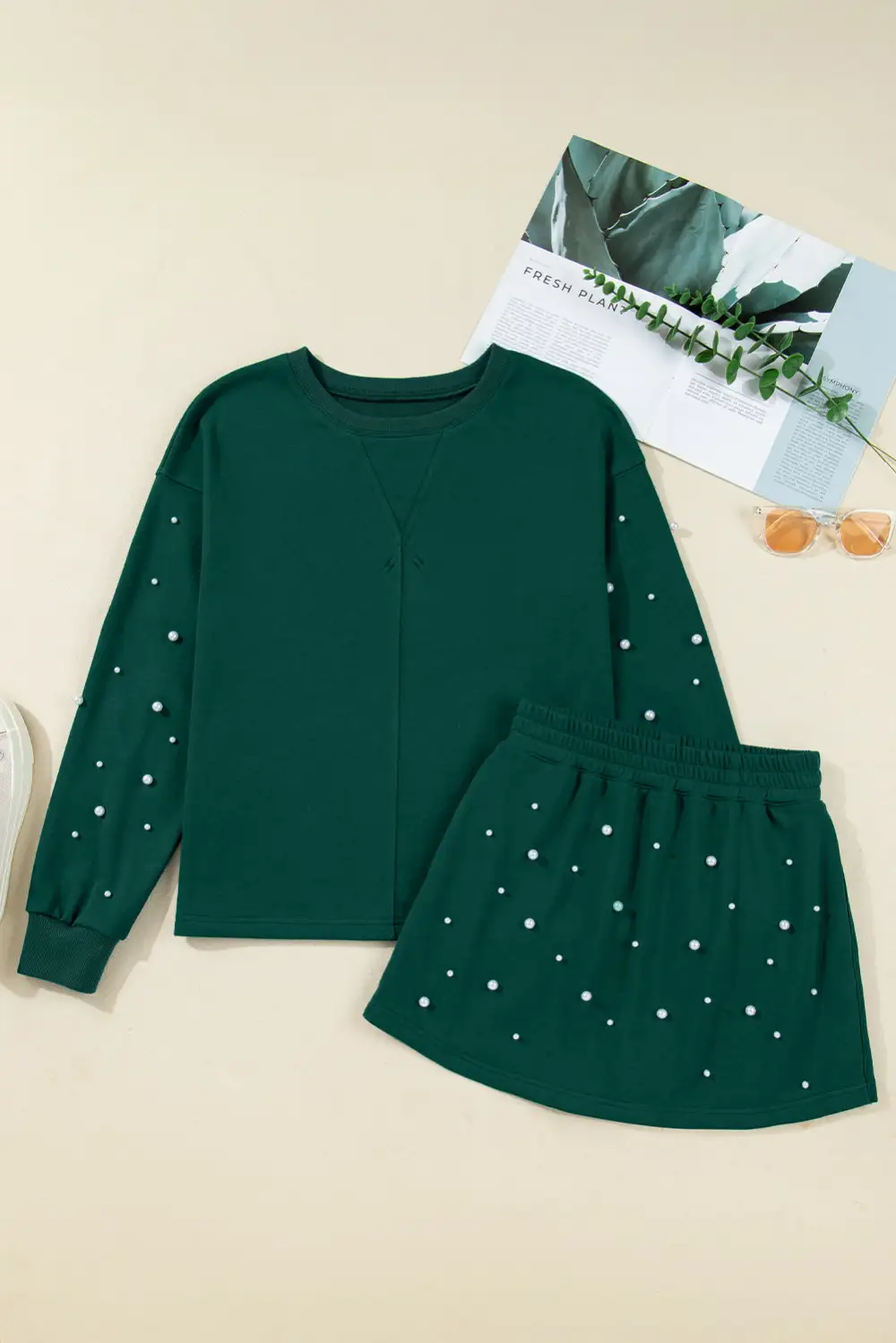 Pearl Embellished Coordinated Set