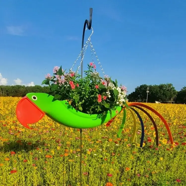 (Store Closing Sale) Colorful bird hanging planter