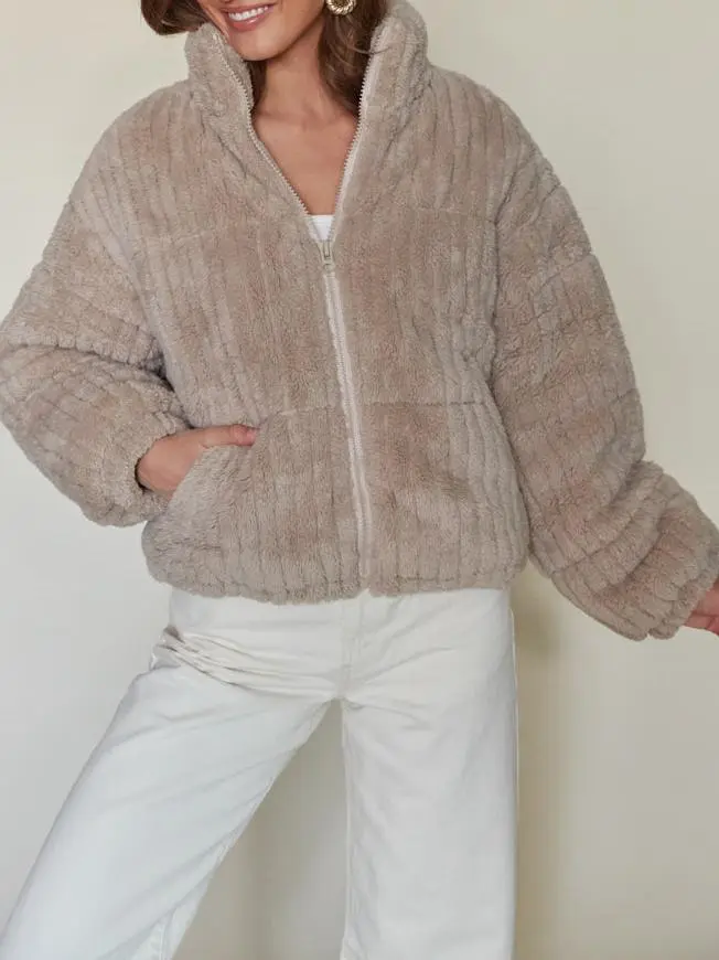 Plush Puffer Jacket