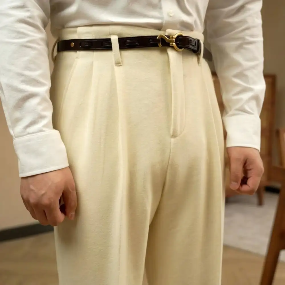 Clean Side Tab Trousers