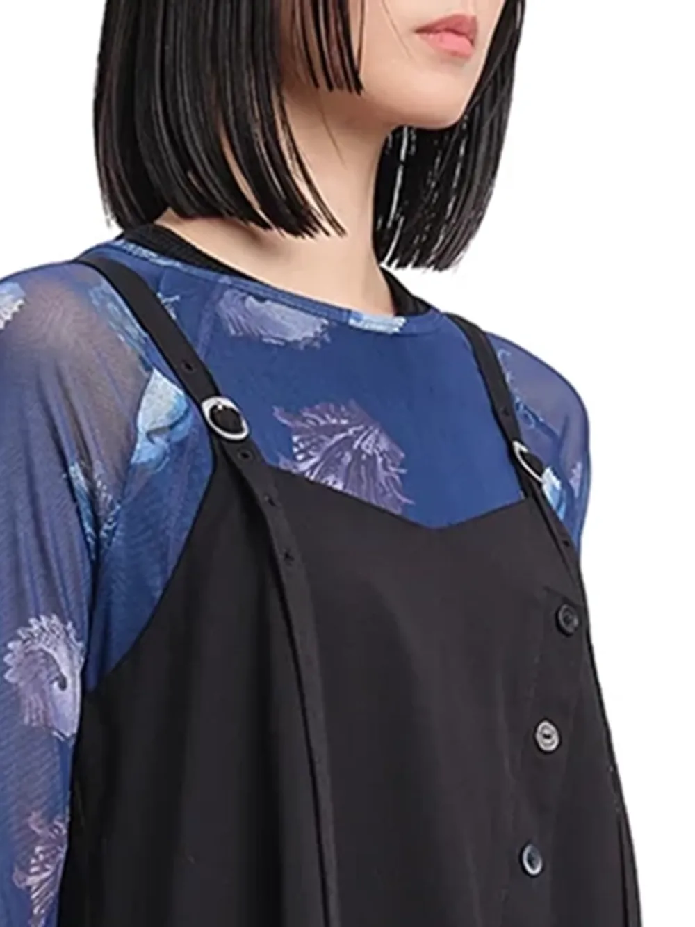 Black Vest - Style Asymmetric Dress