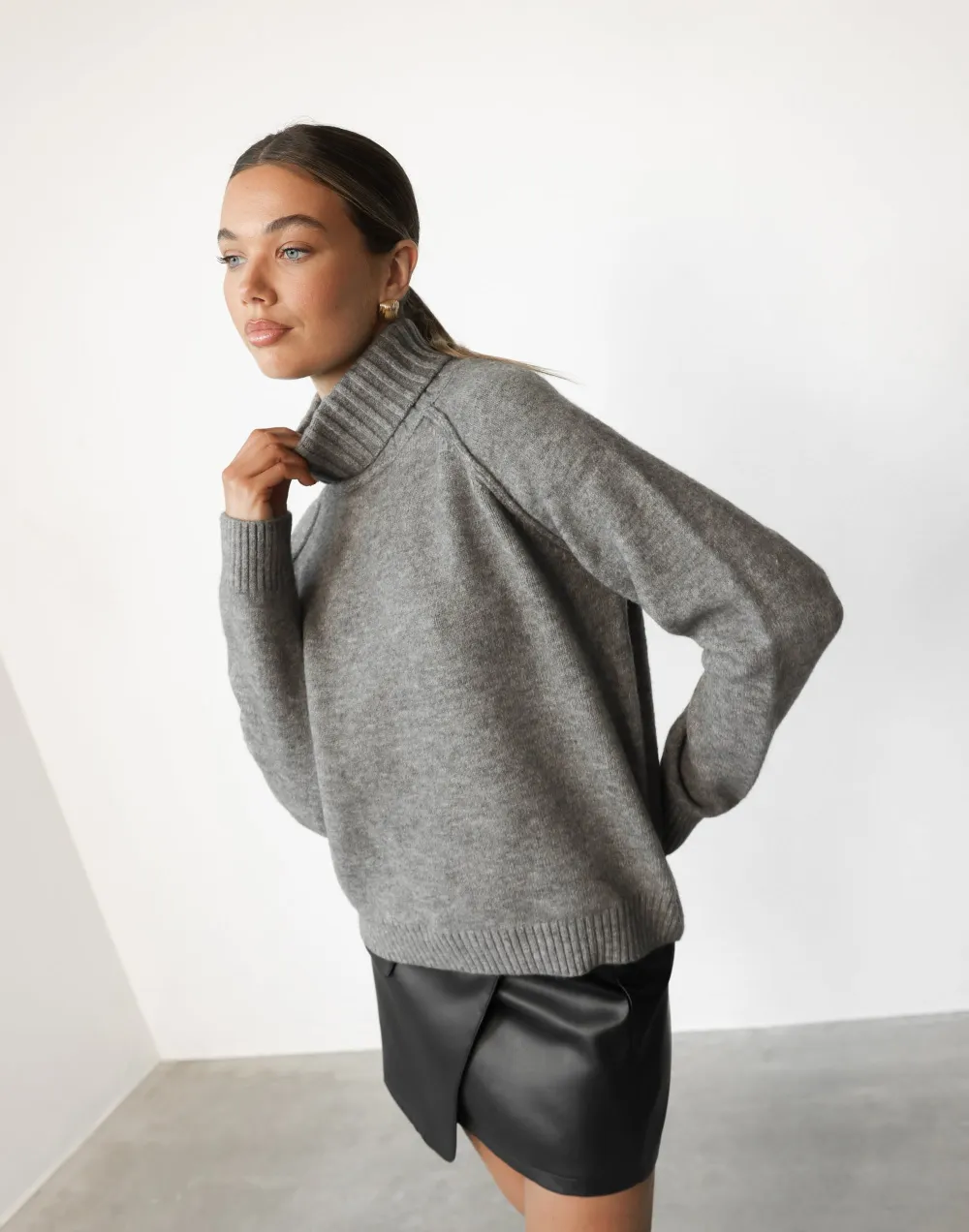 Nathalia Knit Jumper (Slate)