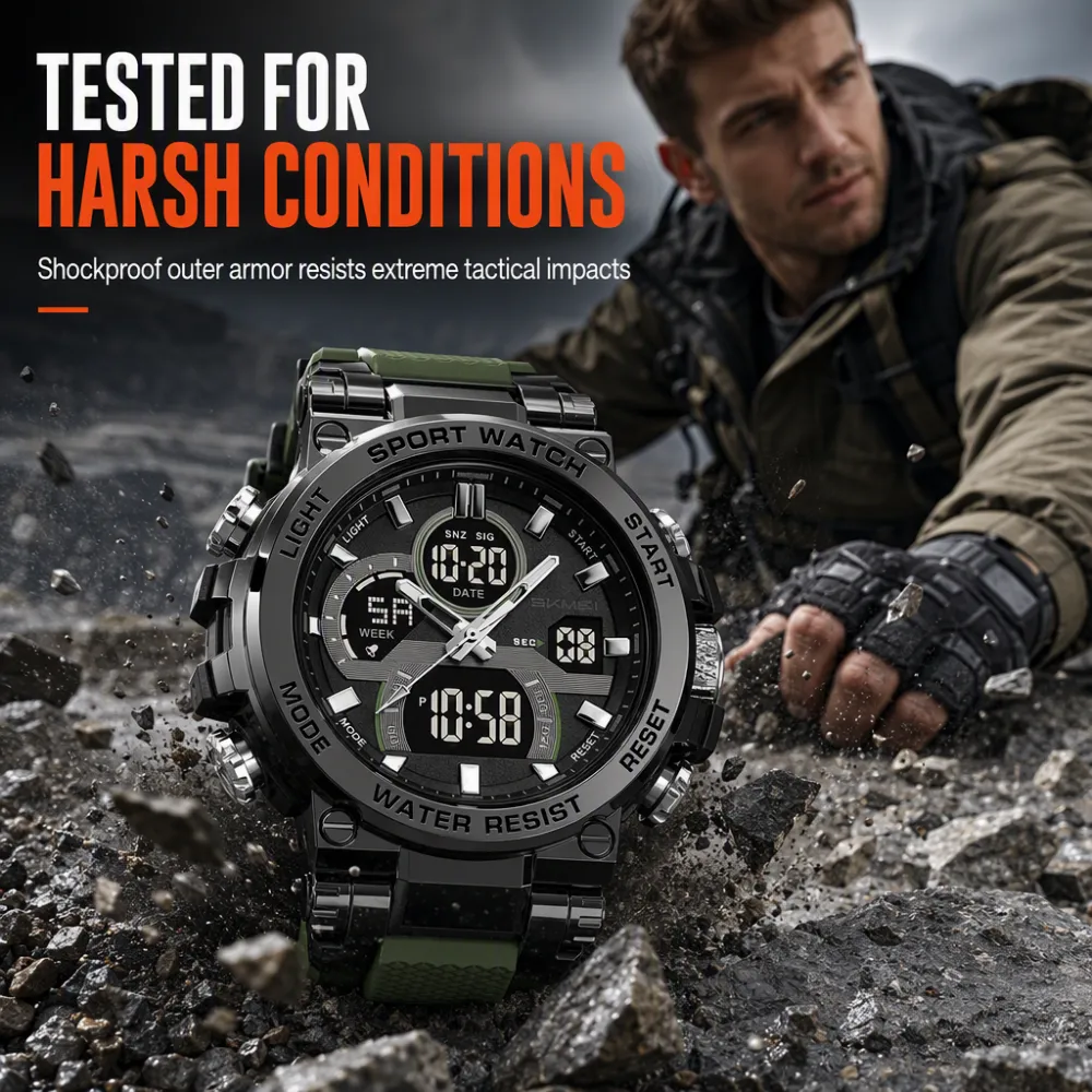 Multi-Function Dual-Movement Business Watch