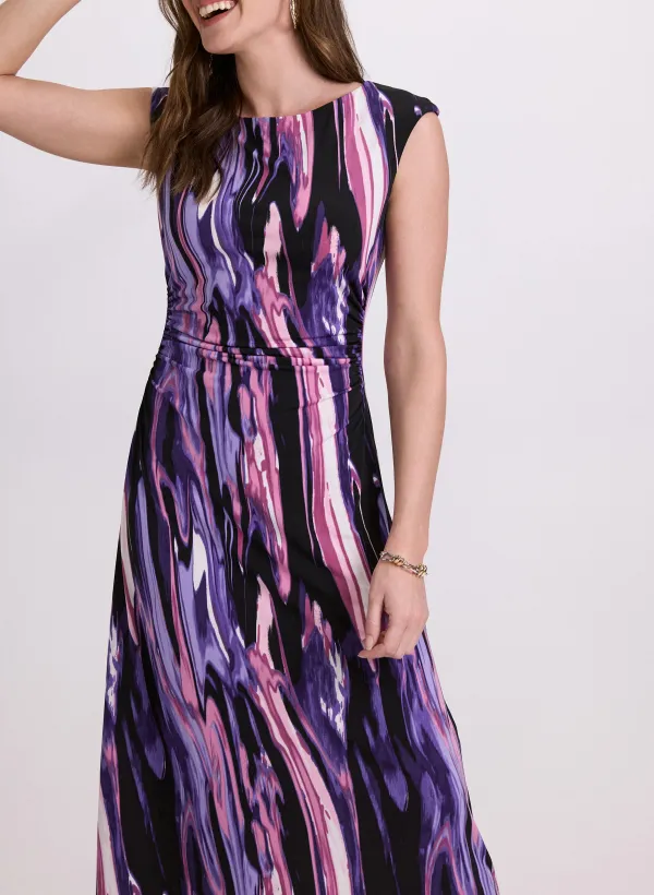 Chiffon Casual Women's Multi-Color Dress