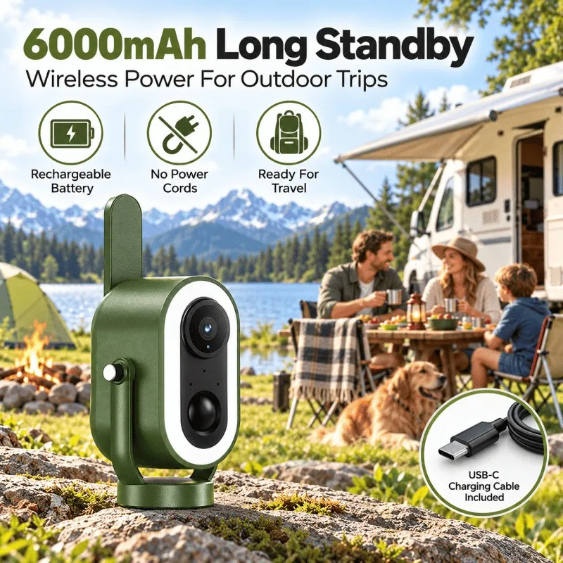 4G LTE Cellular Security Camera Wireless Battery Powered