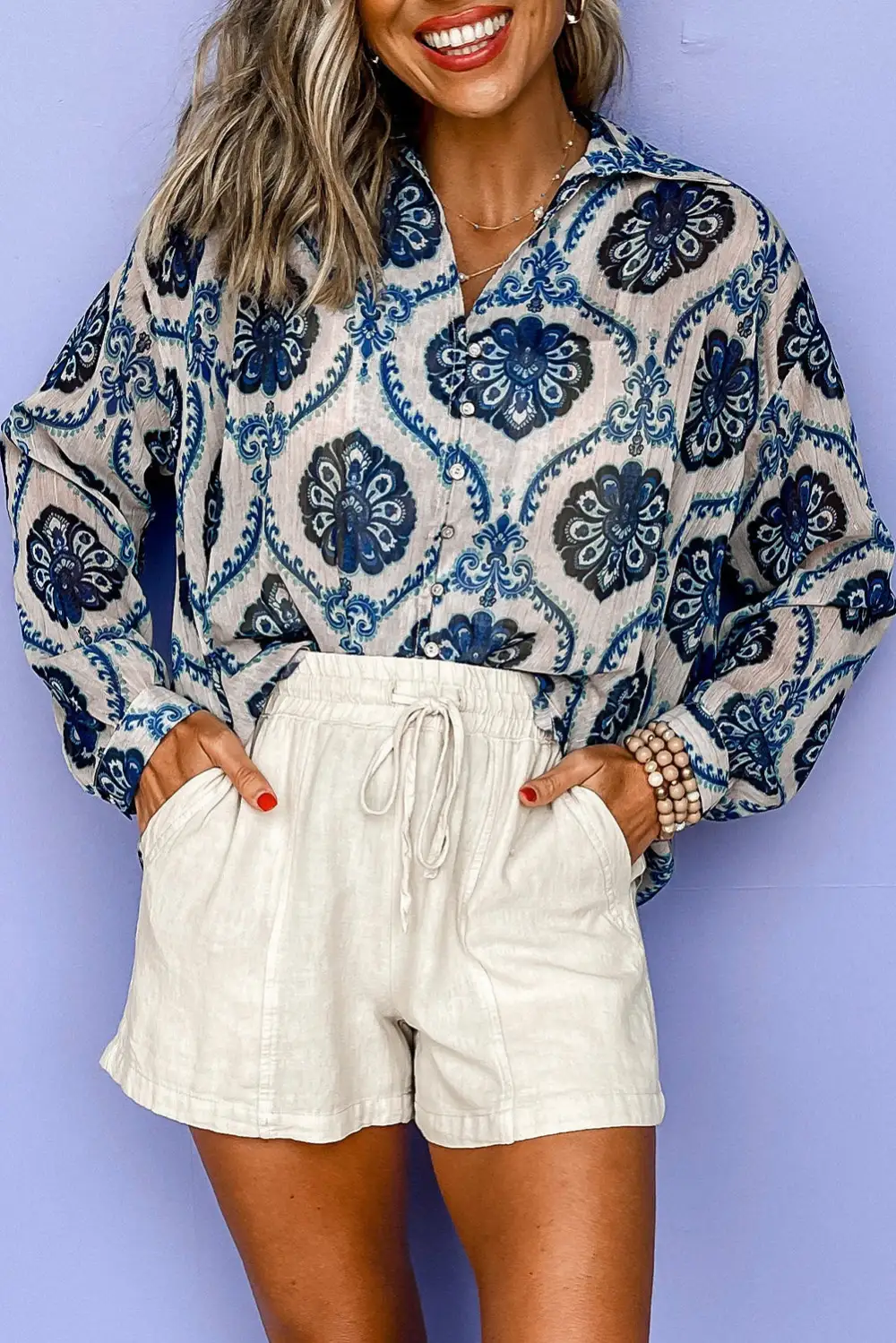 Button Front Button Front Blouse