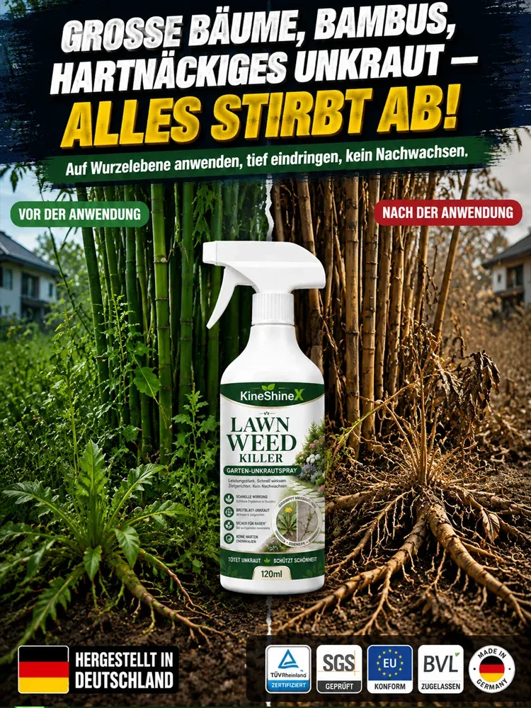Unkrautvernichter für Gartenrasen Spray