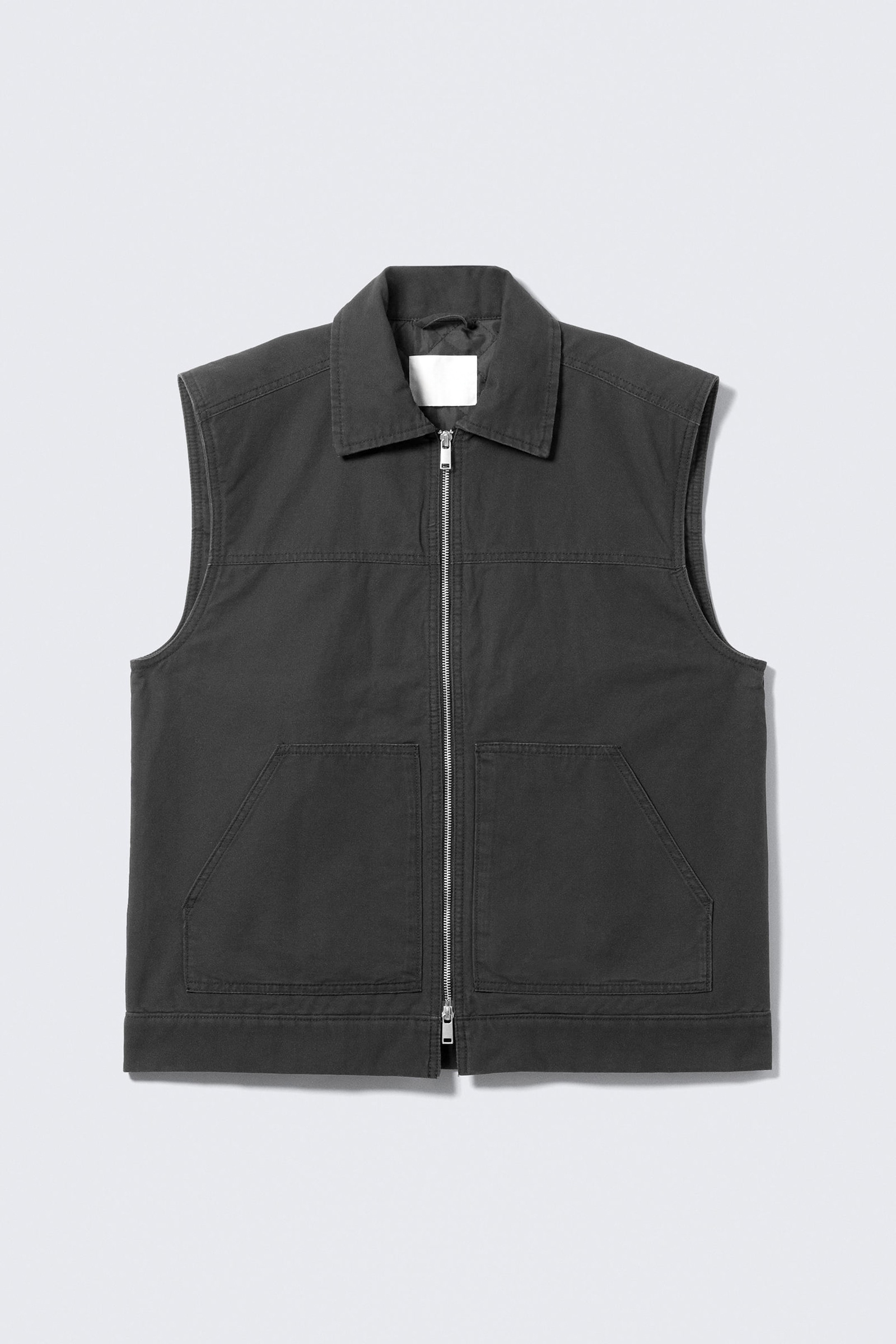 Pocketed Zip Up Vest