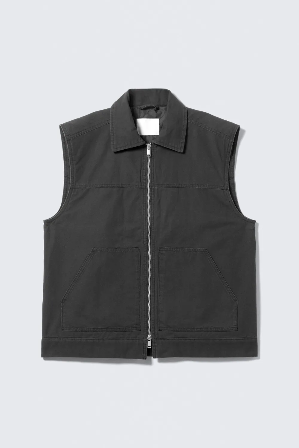Pocketed Zip Up Vest