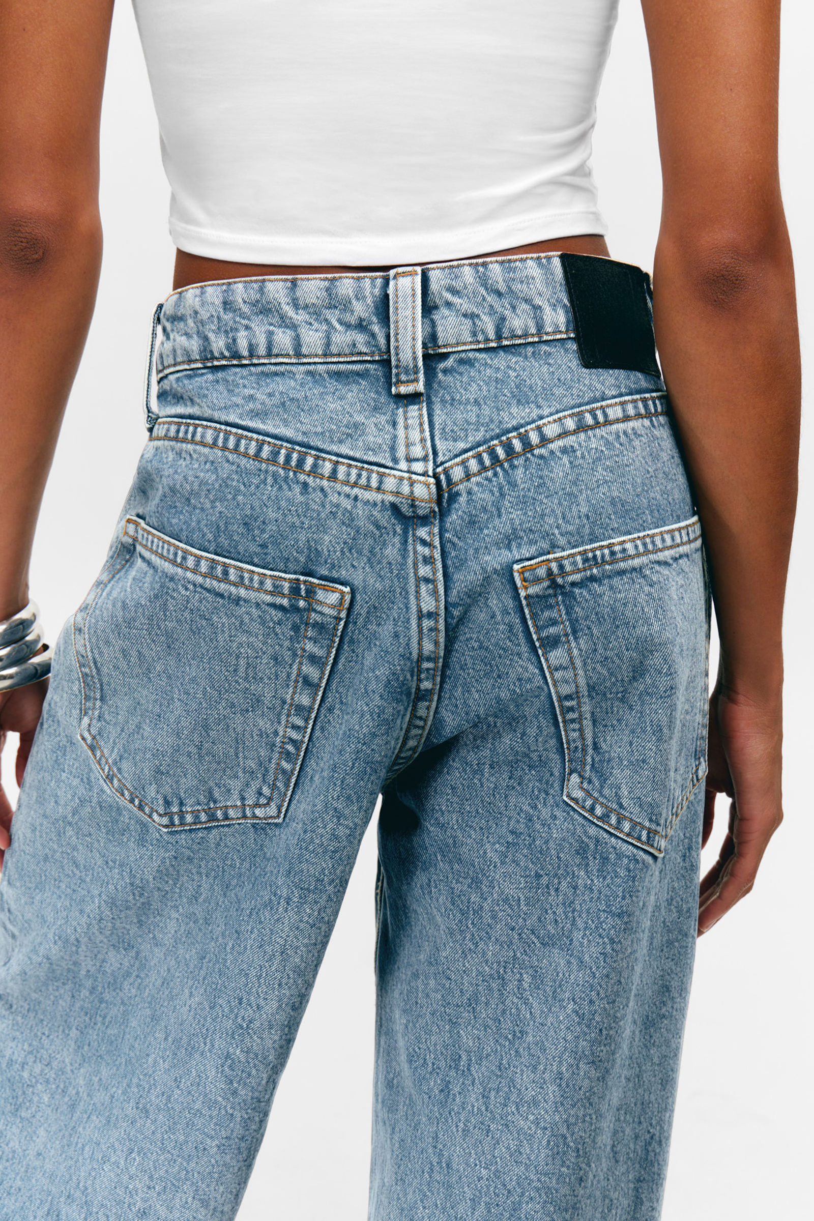 Low Rise Wide Leg Jeans