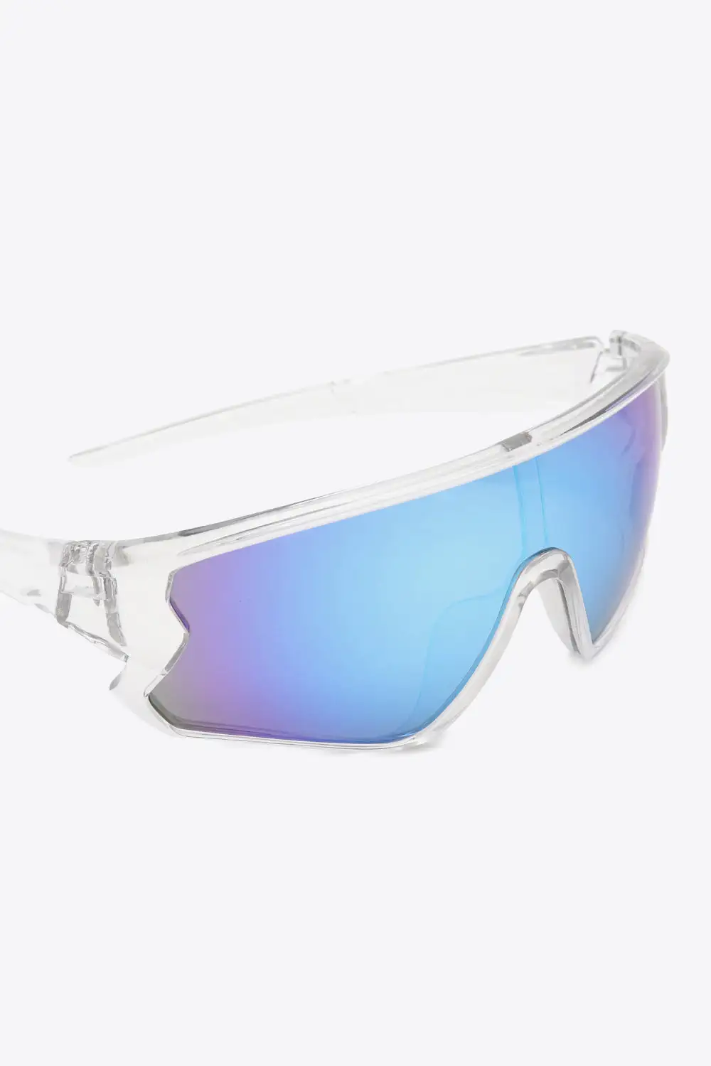 Scalloped Shield Frame Sunglasses