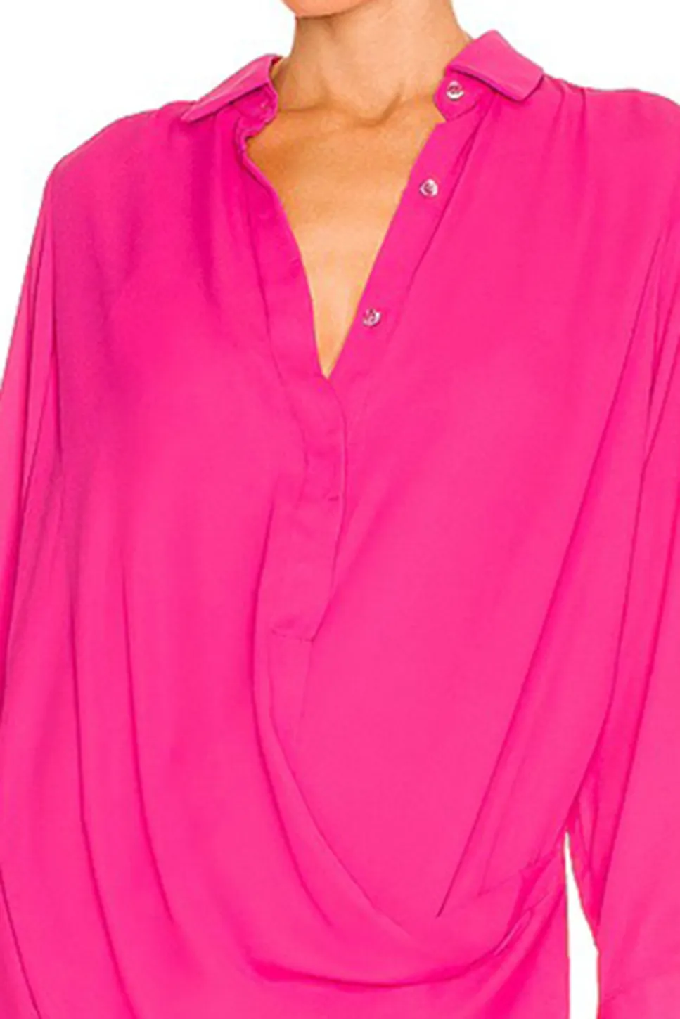 Drape Button Front Mini