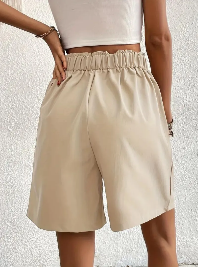 High Waisted Pleated Shorts