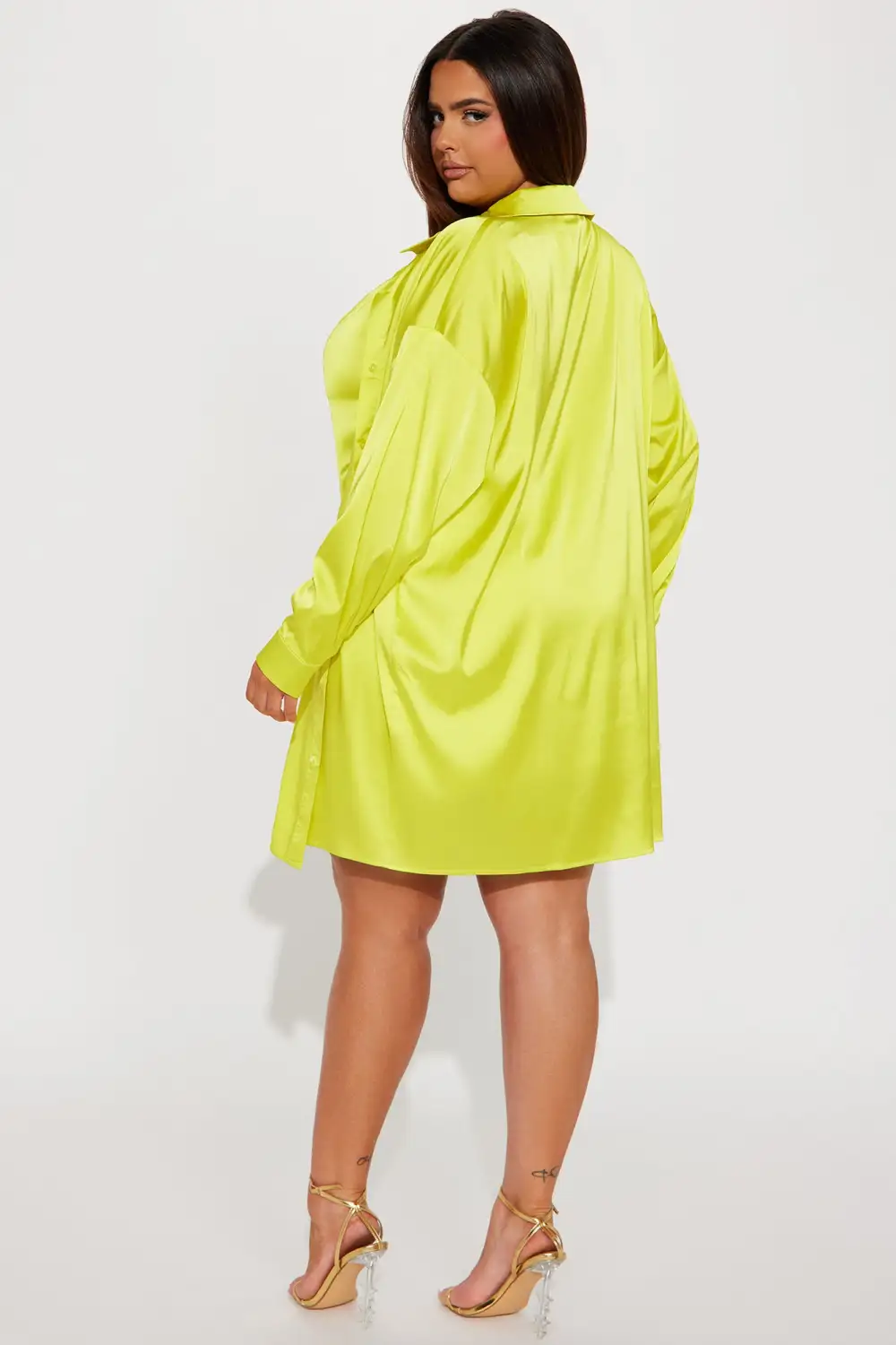 Stella Mini Dress Set - Neon Yellow