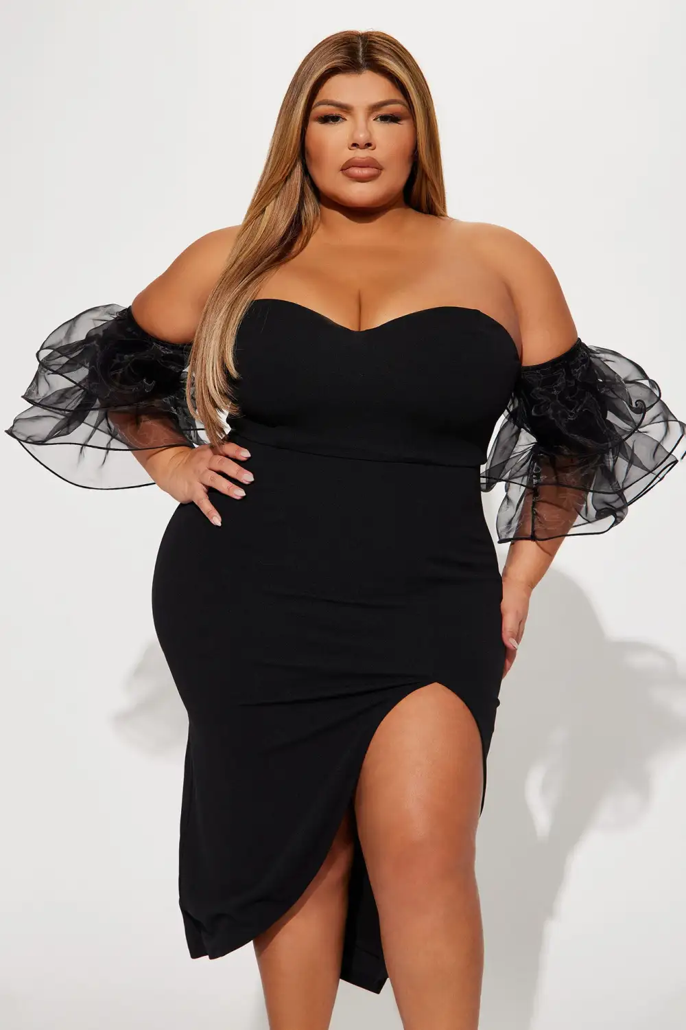 Kyla Midi Dress - Black
