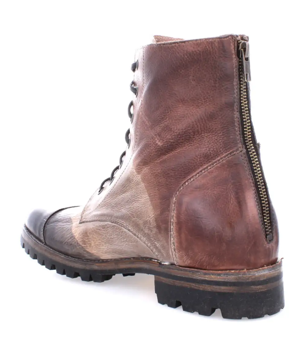 Lug Sole Back Zip Welted Rugged Ankle Boots