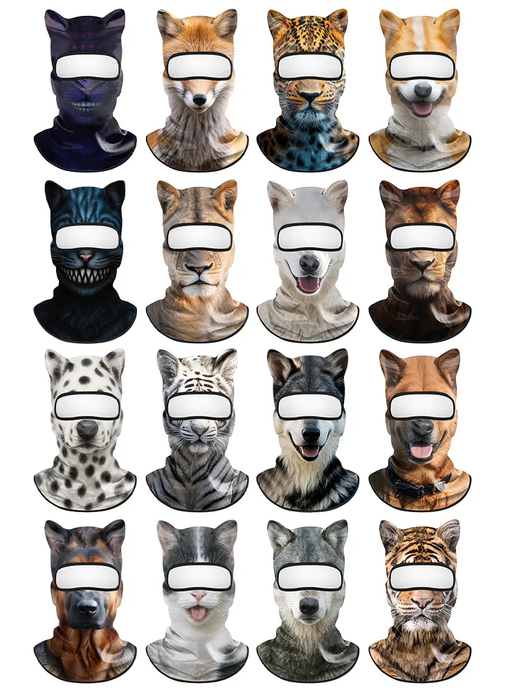WildFace Animal Ski Mask – Funny Fleece Balaclava for Skiing & Snowboarding
