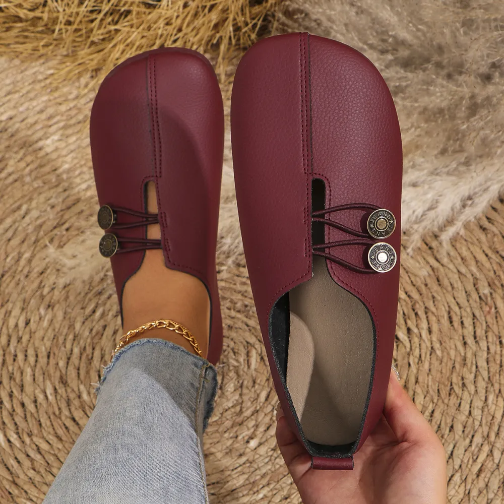 New Casual Slip-On Flats for Women Round Toe Low Cut
