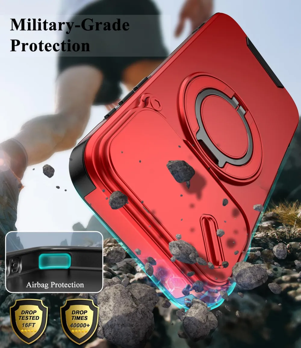 For iPhone 18 Pro Max LINK Phone Case Apple 15 Pro Sliding Window Stand Shockproof Protective Cover