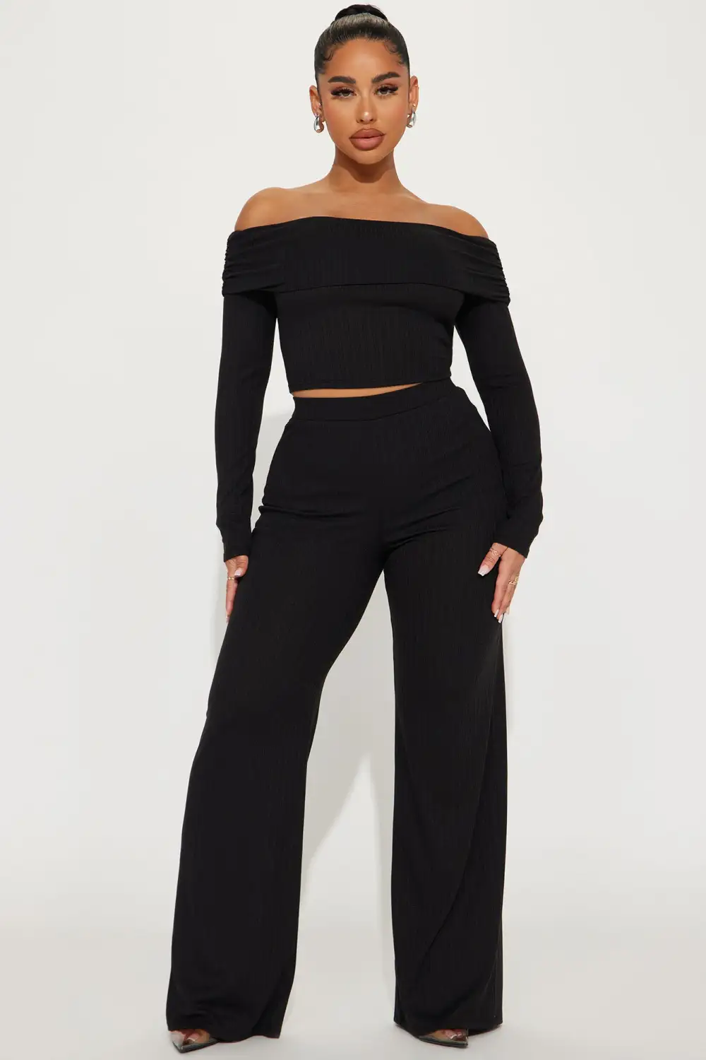 Always A Beauty Pant Set - Black