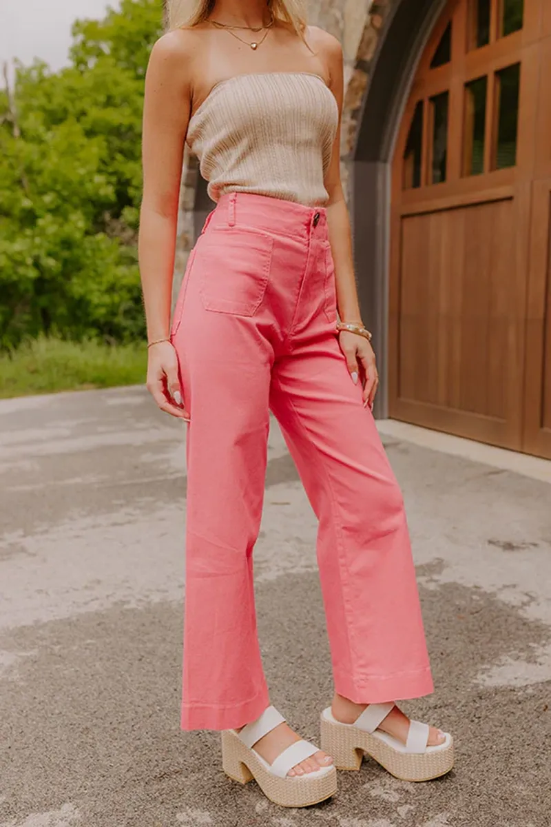 Distressed Breathable Skin-Friendly Women's Straight Pants