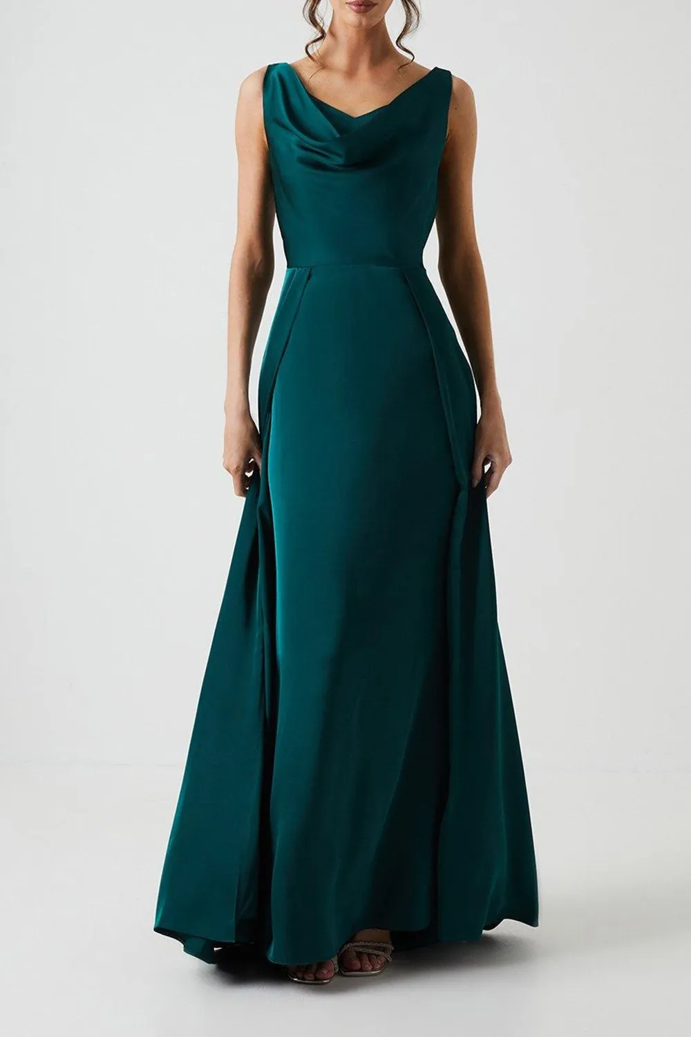 A-Line Satin Elegant Women's Dress