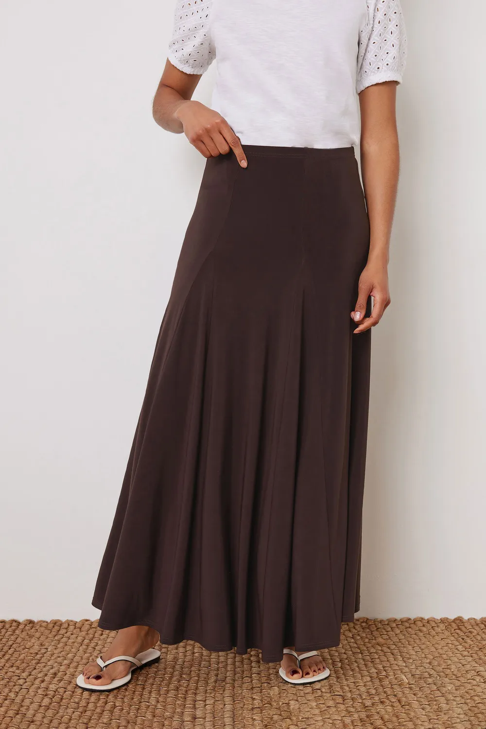 Brown Classic Check Women's Skirt