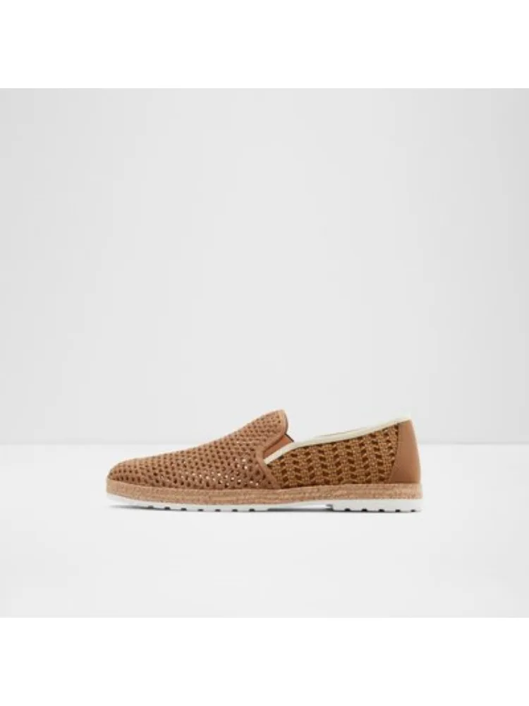 Cognac Soft Comfortable Crochet Textile Shoes