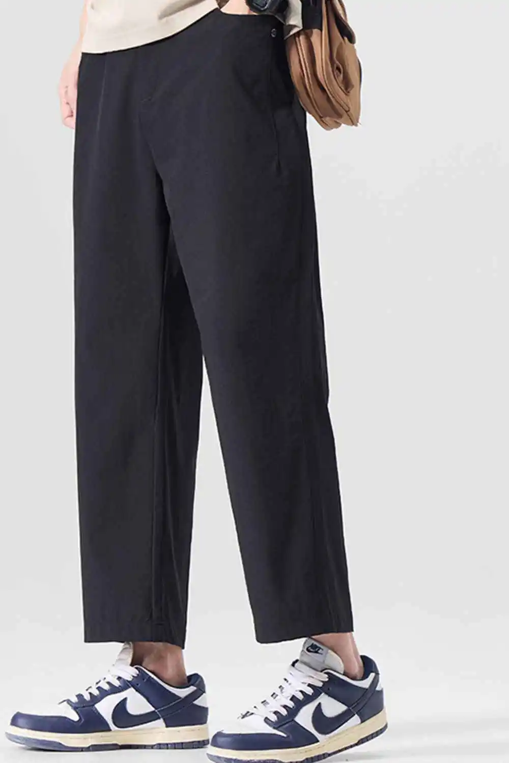 Casual Loose-Fit Cropped Pants
