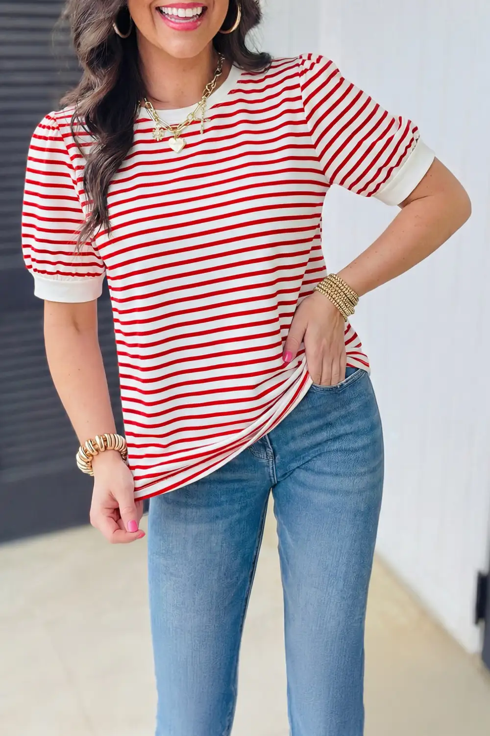 Airy V Neck Short Sleeve Tee
