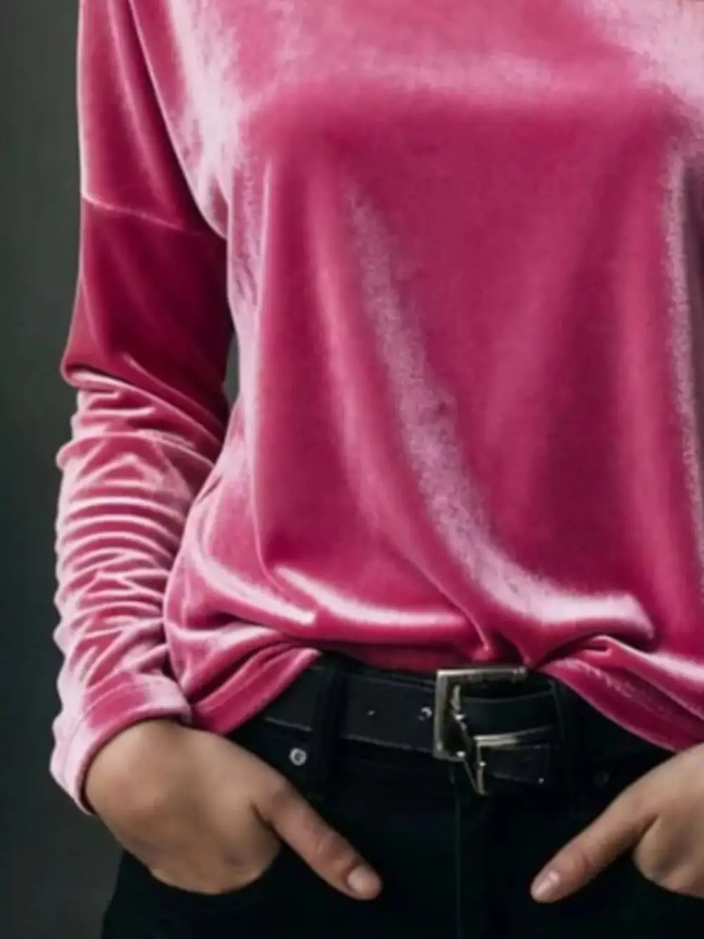 Velvet Long Sleeve T-Shirt