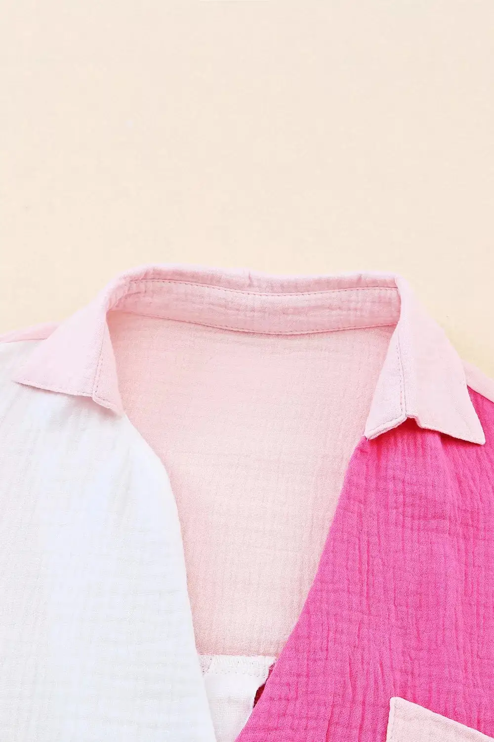 Block Casual Button Up Shirt