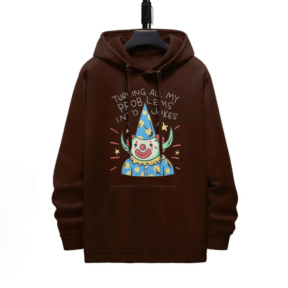 Jokes Pattern Printed Hoodie