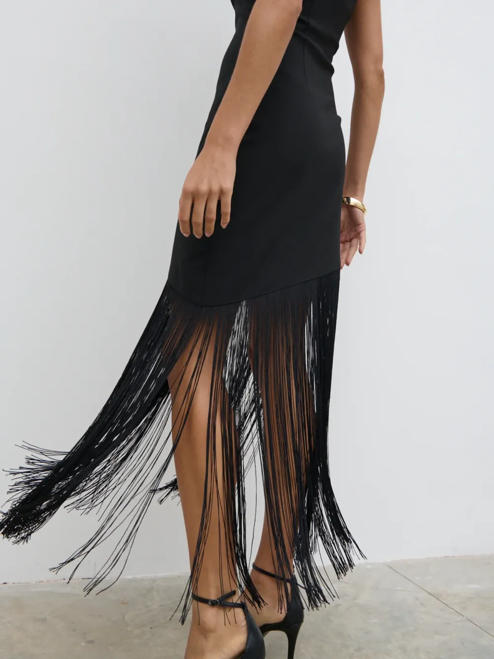 Bandeau Fringed Dress