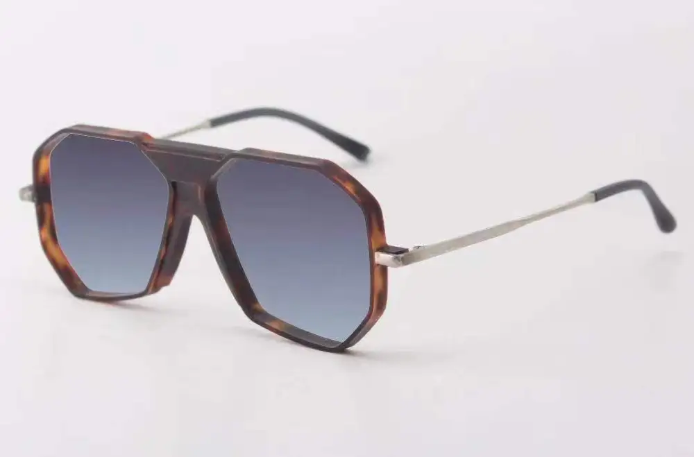 Geometric Aviator Sunglasses
