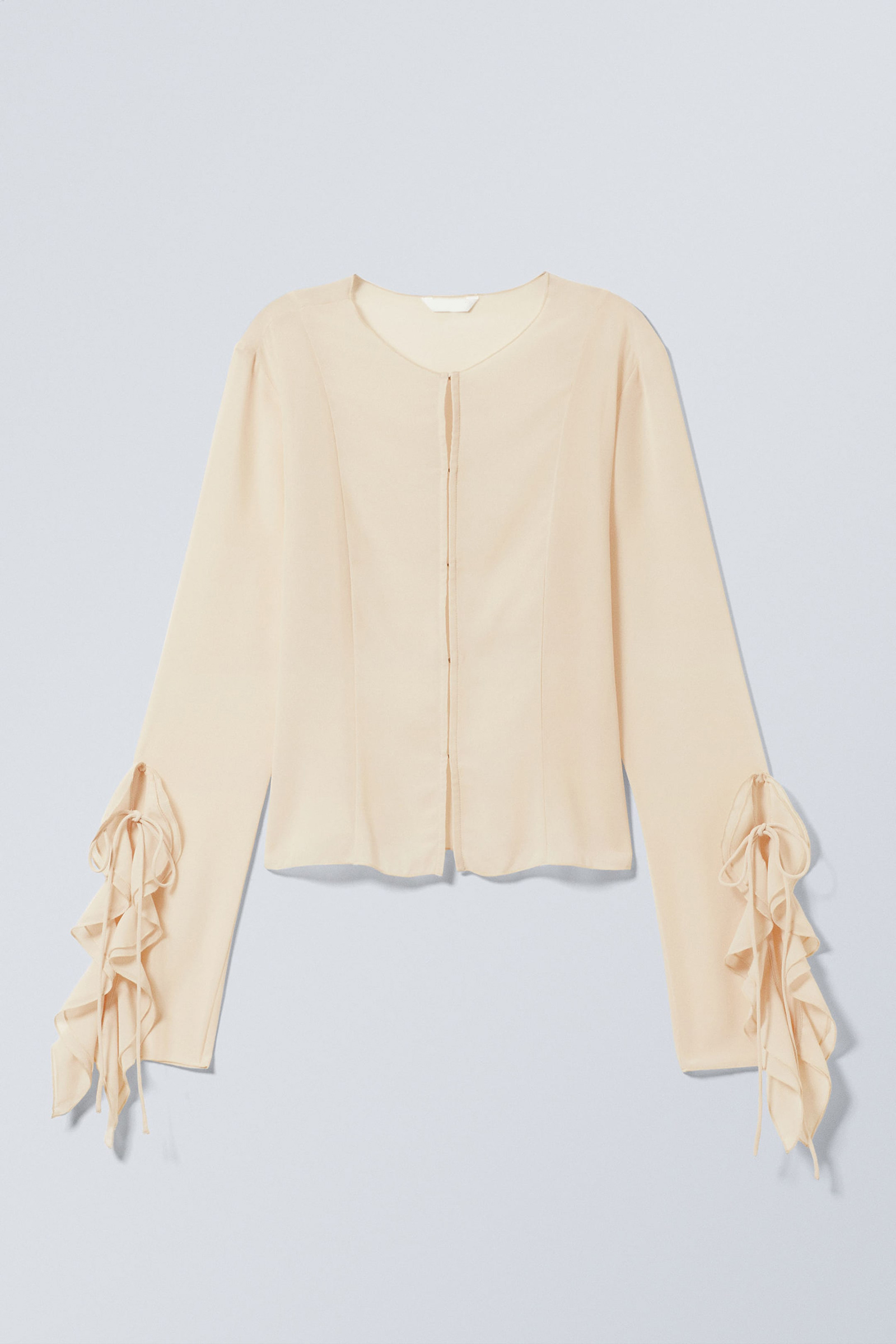 Ruffle Round Neck Blouse