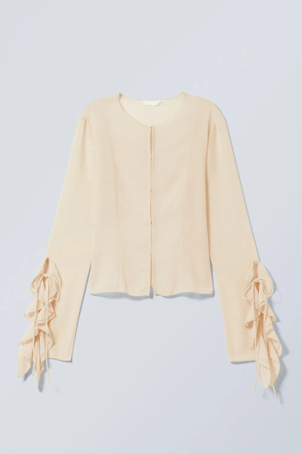 Ruffle Round Neck Blouse