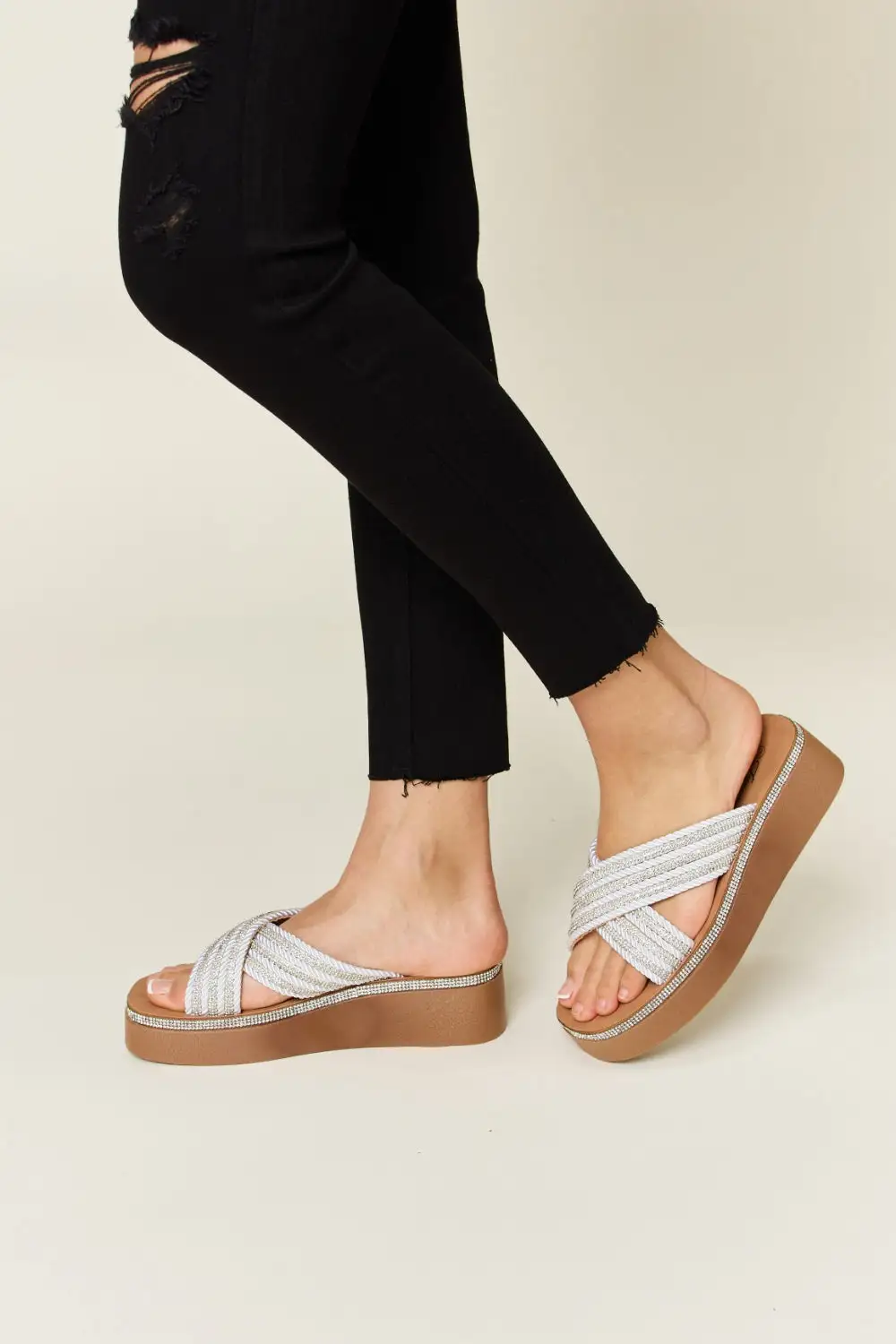 Easygoing Platform Wedge Sandals