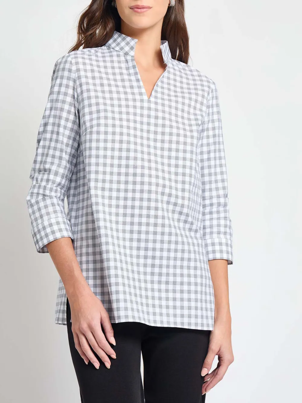 Cotton Plaid Tunic