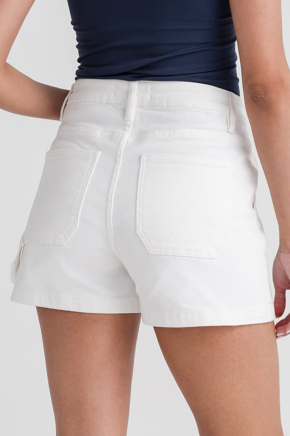 Risen White Utility Shorts - white