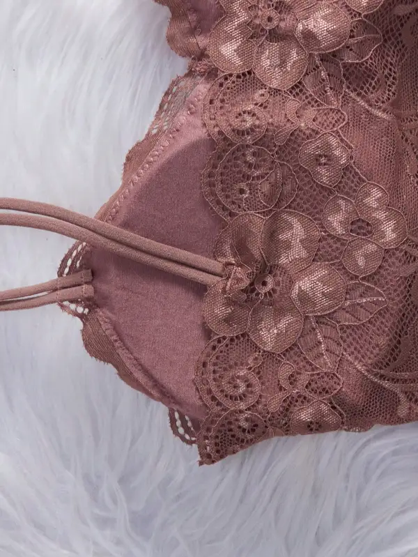 Lace Wireless Cami Cami Bra