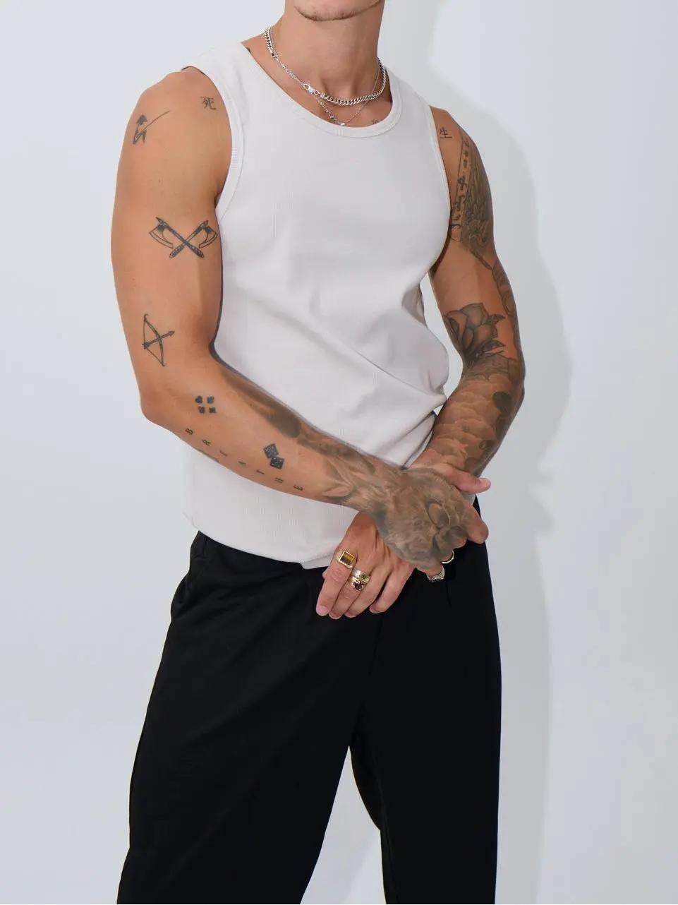 Simple And Soft Versatile Beige Tank Tops