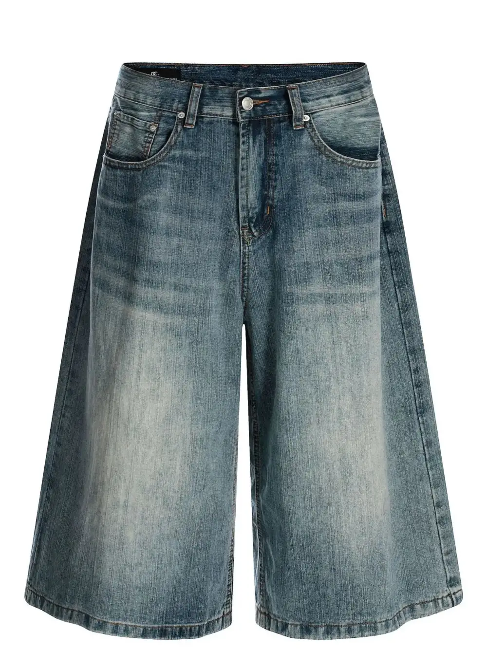 Classic Wide Leg Cotton Blend Casual Shorts