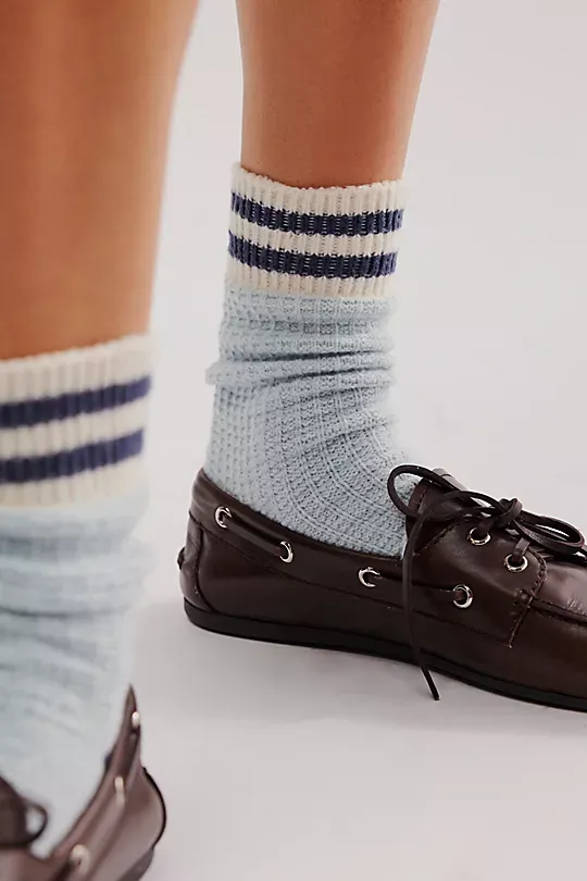 Cozy Stripe Socks red